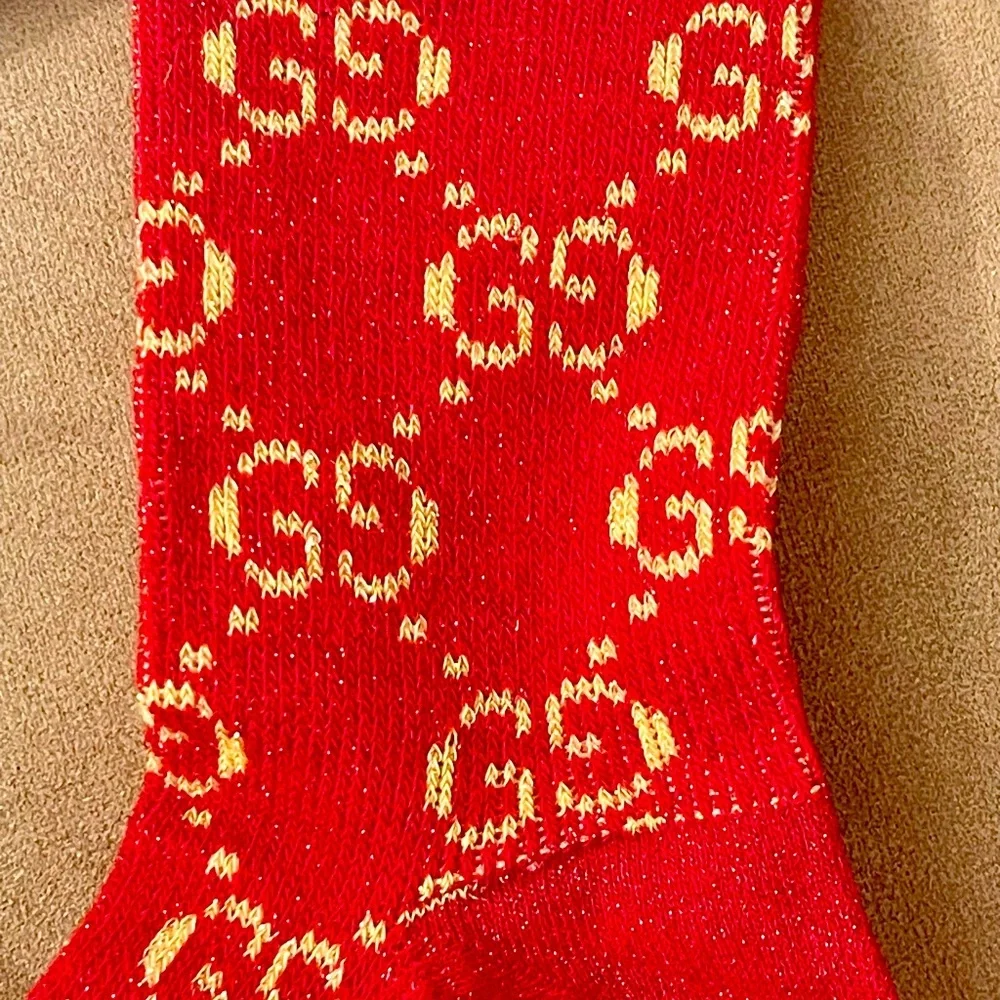 Gucci Red and Gold Socks ❤️ - Picture 2 of 2